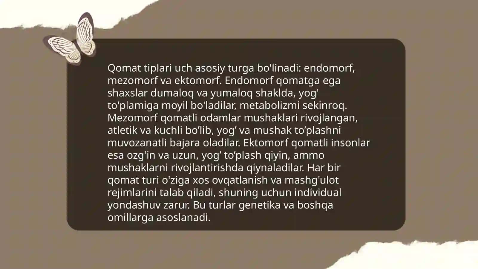 Tipaviy qomatlar tizimini qurish 4