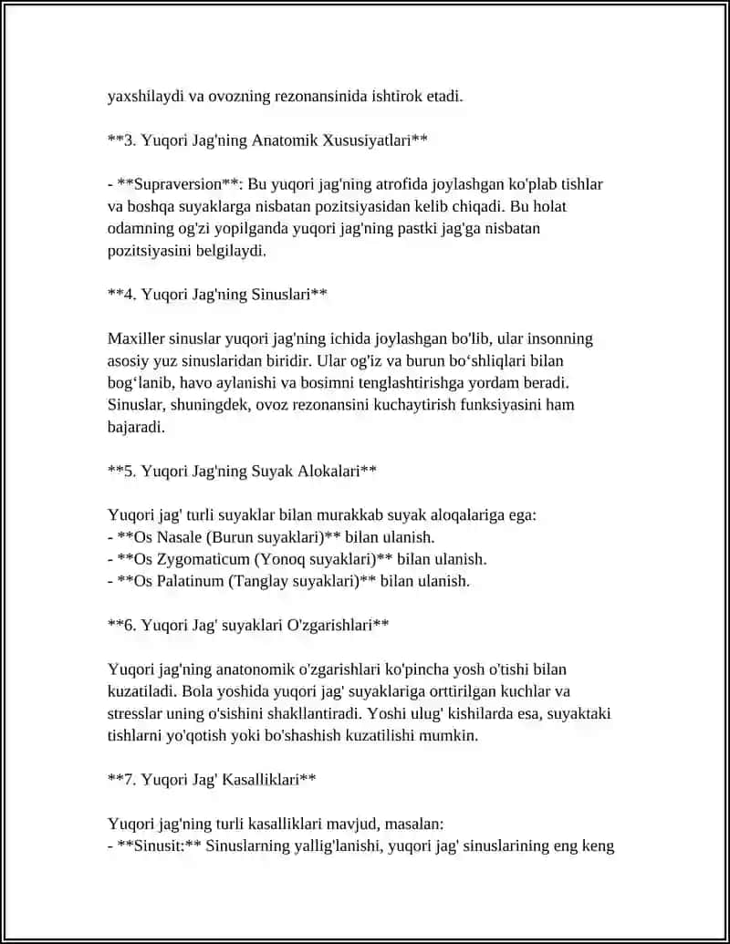 Yuqori Jag' va Pastki Jag' 4