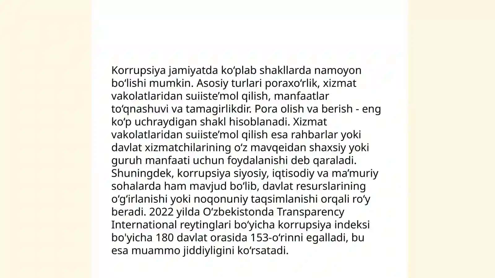 Korrupsiya tushunchasi va uning mazmun mohiyati 4