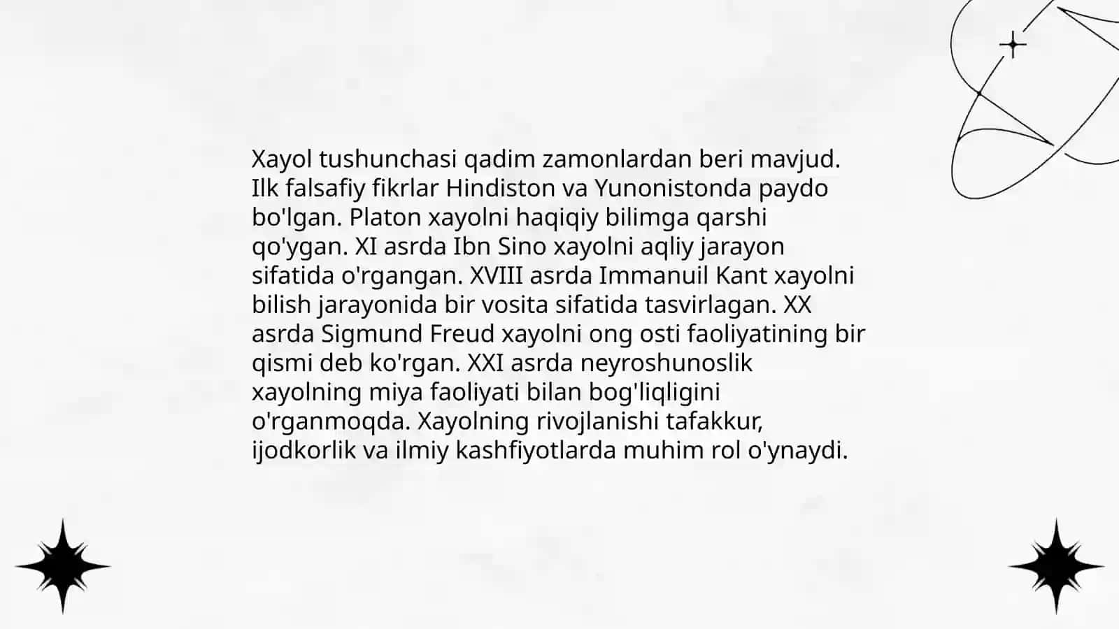 Xayol haqida tushuncha 4
