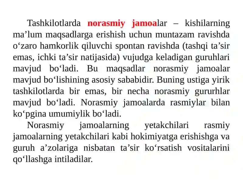 Mehnat jamoasi va uni boshqarish 4