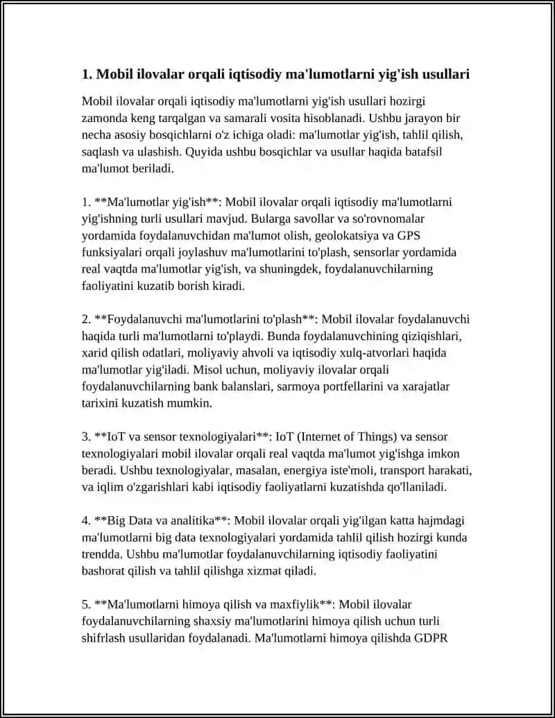 IQTISODIY AXBOROTNI QAYTA ISHLASH UCHUN MOBIL ILOVALARDAN FOYDALANISH 4