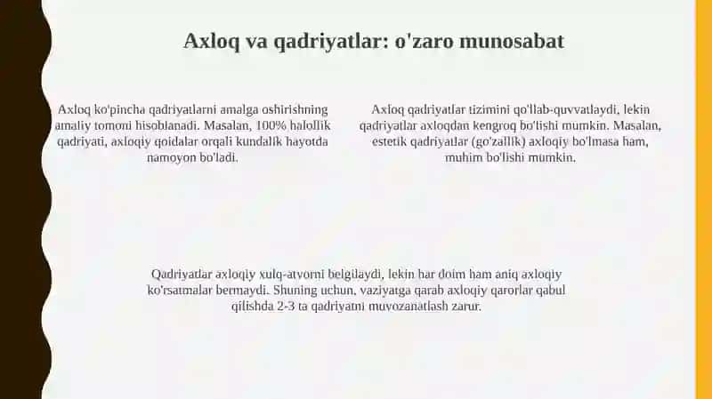 Qadriyatlar falsafasi 4