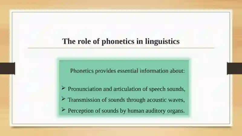 THE PLACE OF PHONETICS IN THE SYSTEM OF LINGUISTIC SCIENCES 4