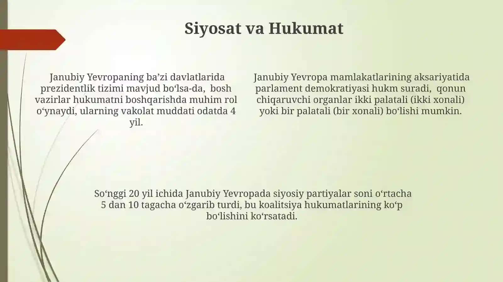 Janubiy Yevropaning Geografiyasi 4
