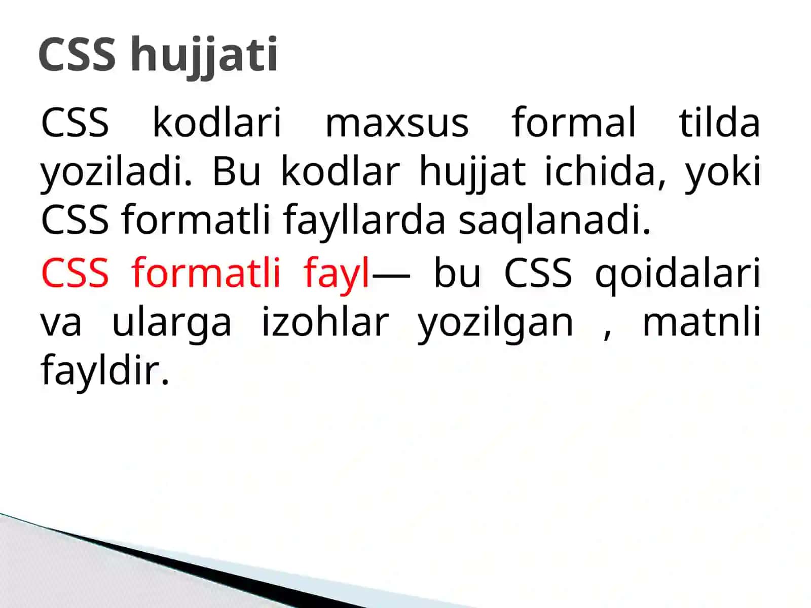 CSS haqida asosiy tushunchalar 4