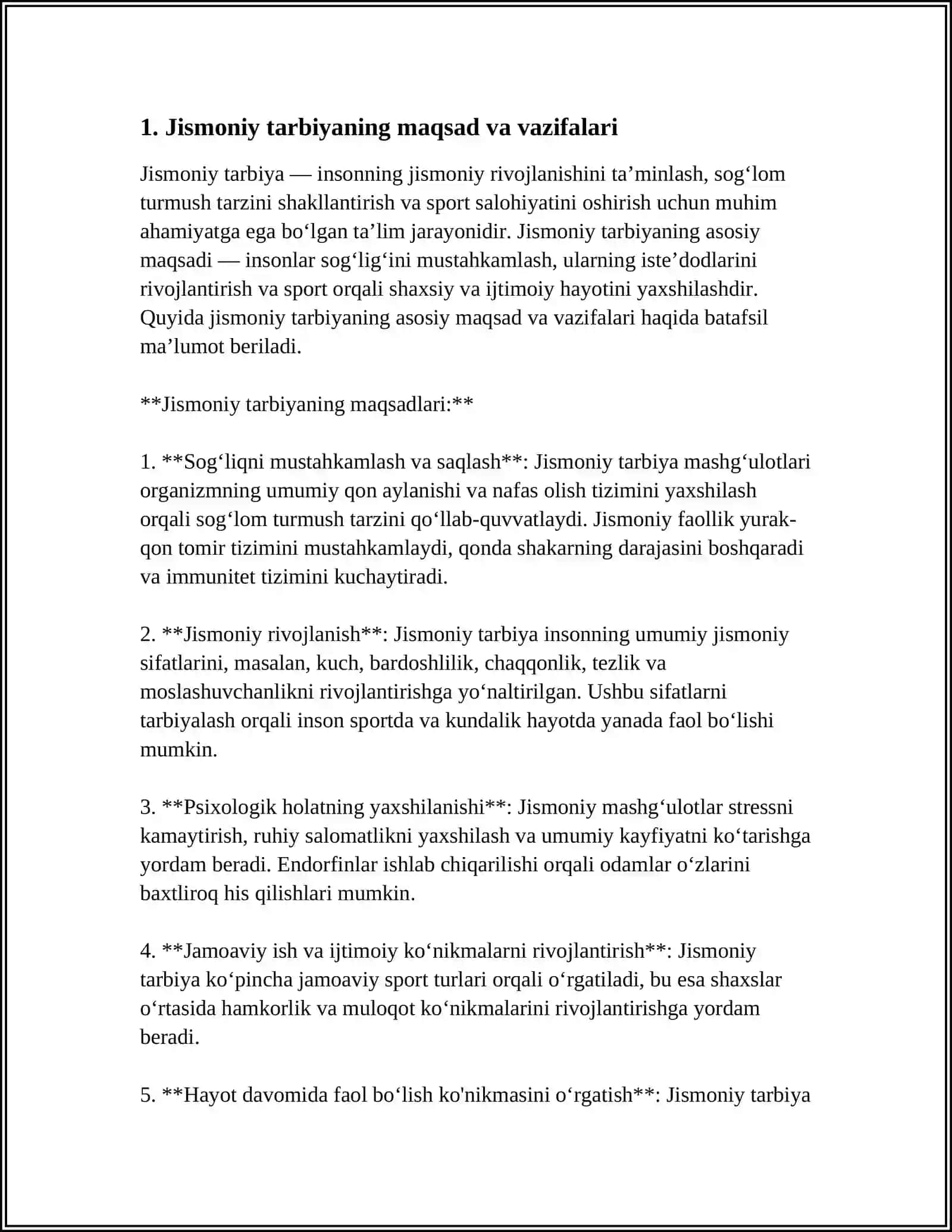 Jismoniy Tarbiya Bosqichlari 4