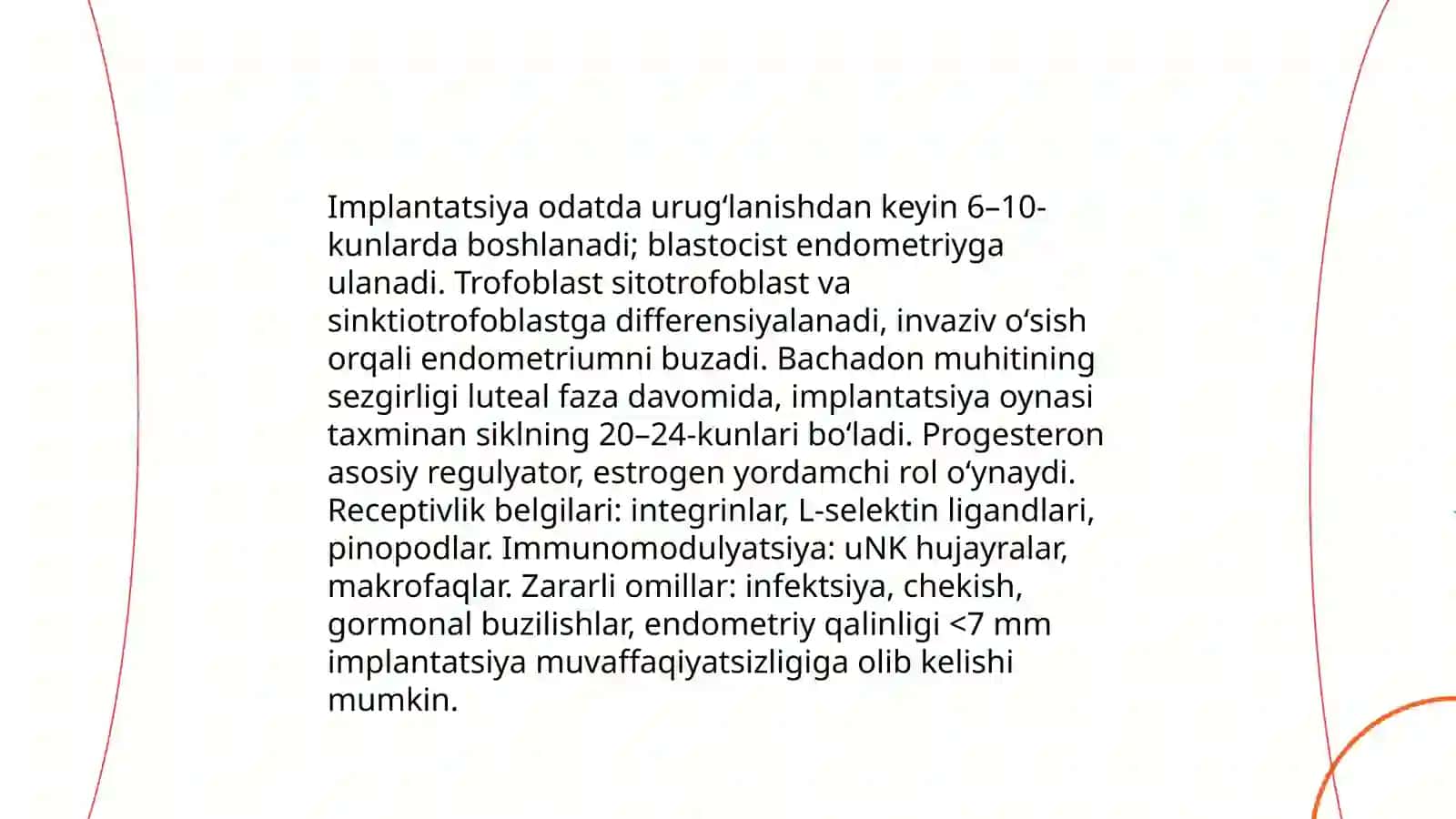 Odam embriogenezining qaltis davrlari 4