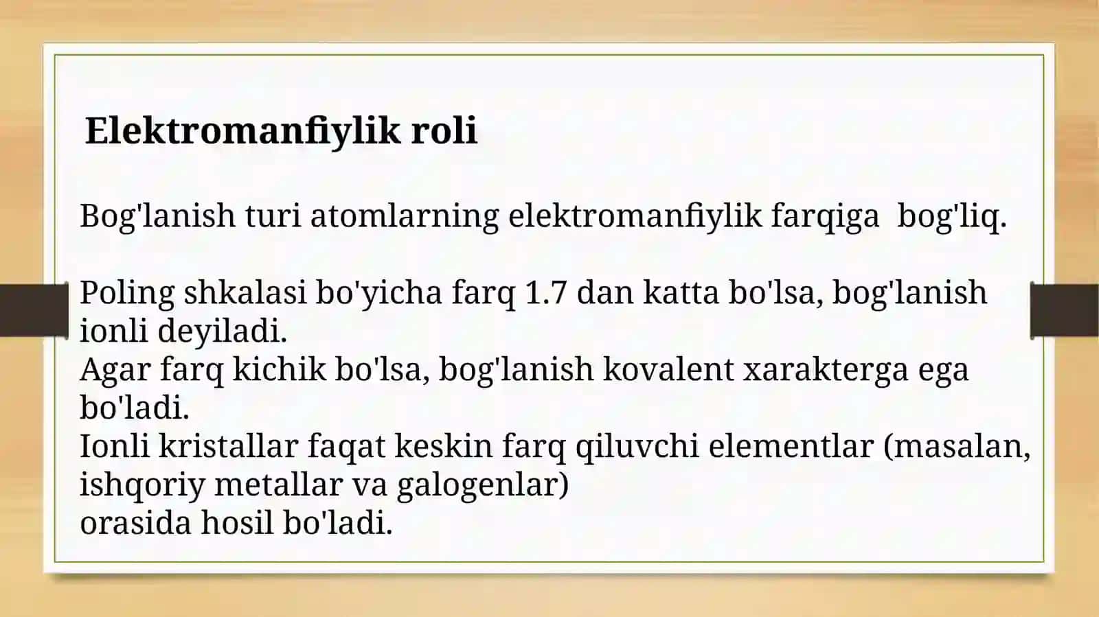 Ion bogʻlanishli kristallar 4