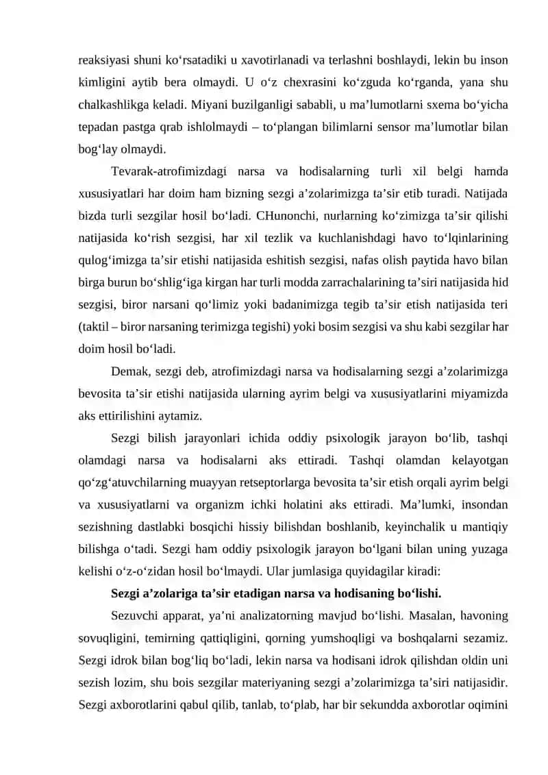 Sezgilar haqida umumiy tushuncha 4