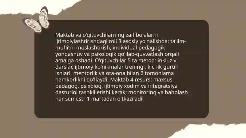 Zaif bolalar ijtimoiylashuvi 4