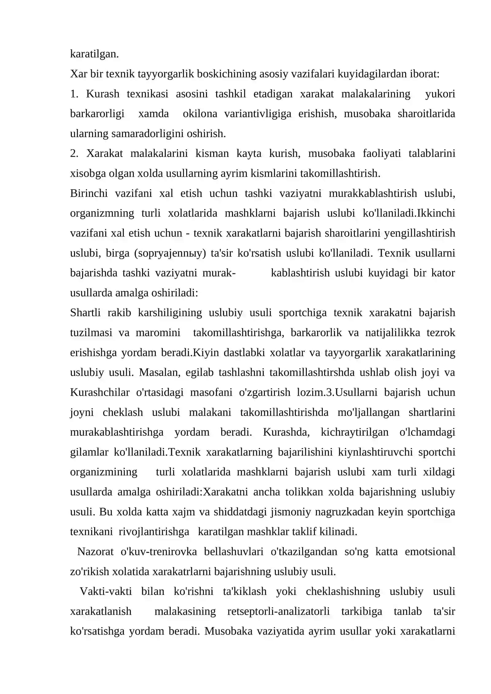 Kurash turlarida jismoniy tayyorgarlik, umumiy, maxsus va psixologik tayyorgarlik 4