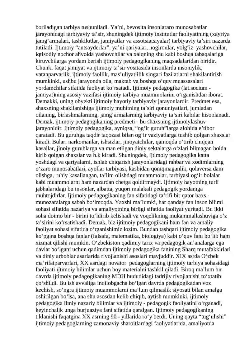 Ijtimoiy pedagogika fan sifatida 4