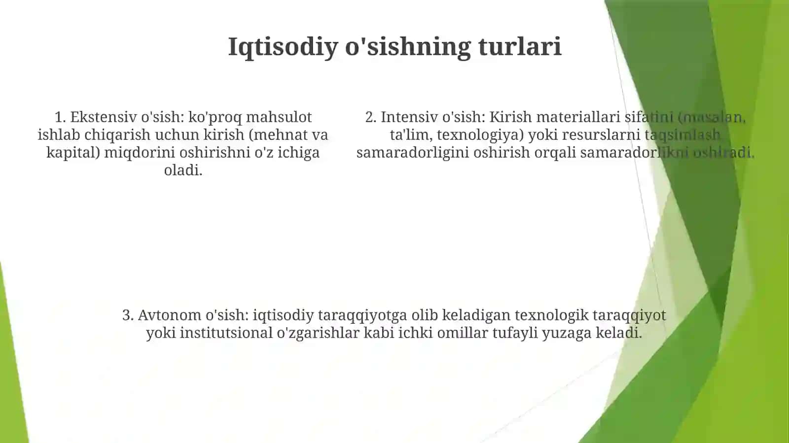 Iqtisodiy OʻSish Omillari Va Tiplari 4