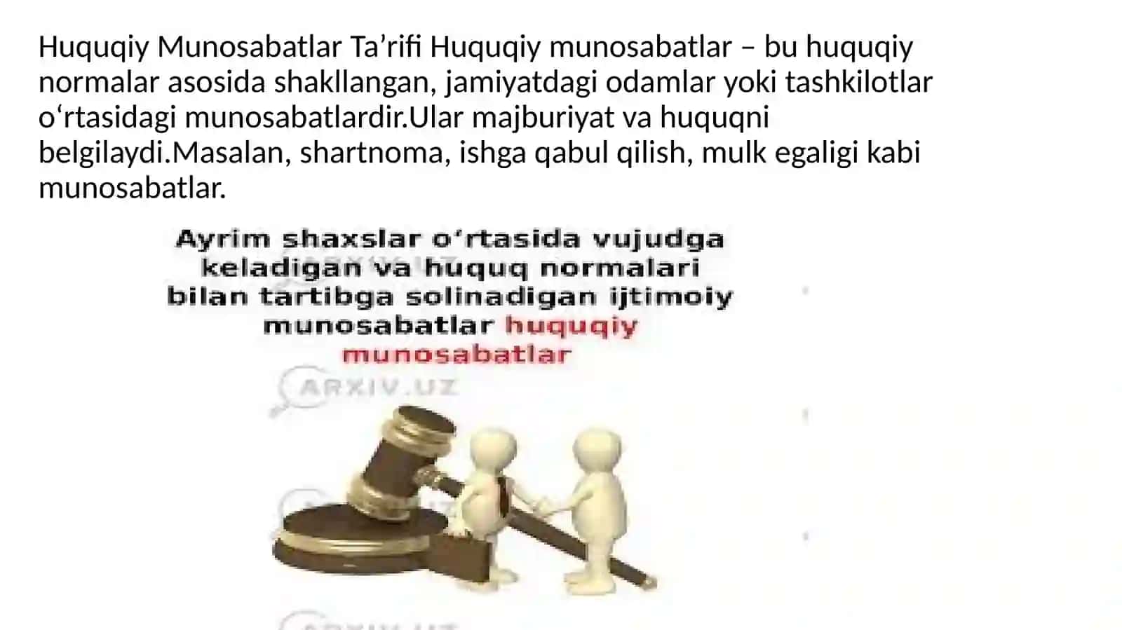 Huquqiy munosabatlar 4
