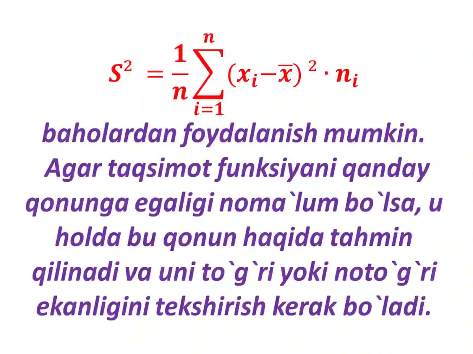 Birfaktorli dispersion tahlilu 4
