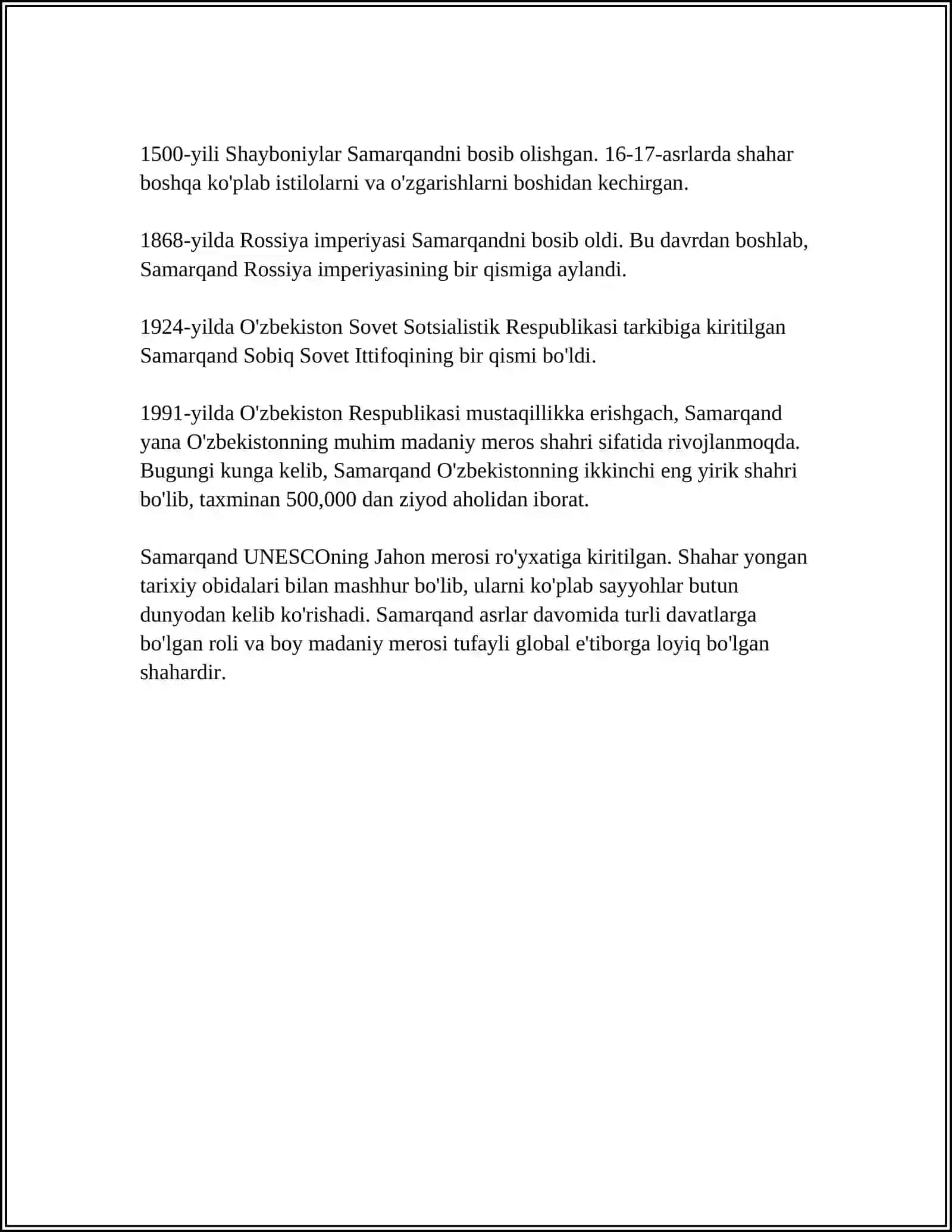TUR PAKET SAMARQAND 4