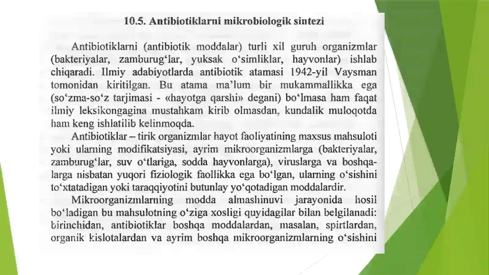 Antibiotiklar haqida tushuncha 4