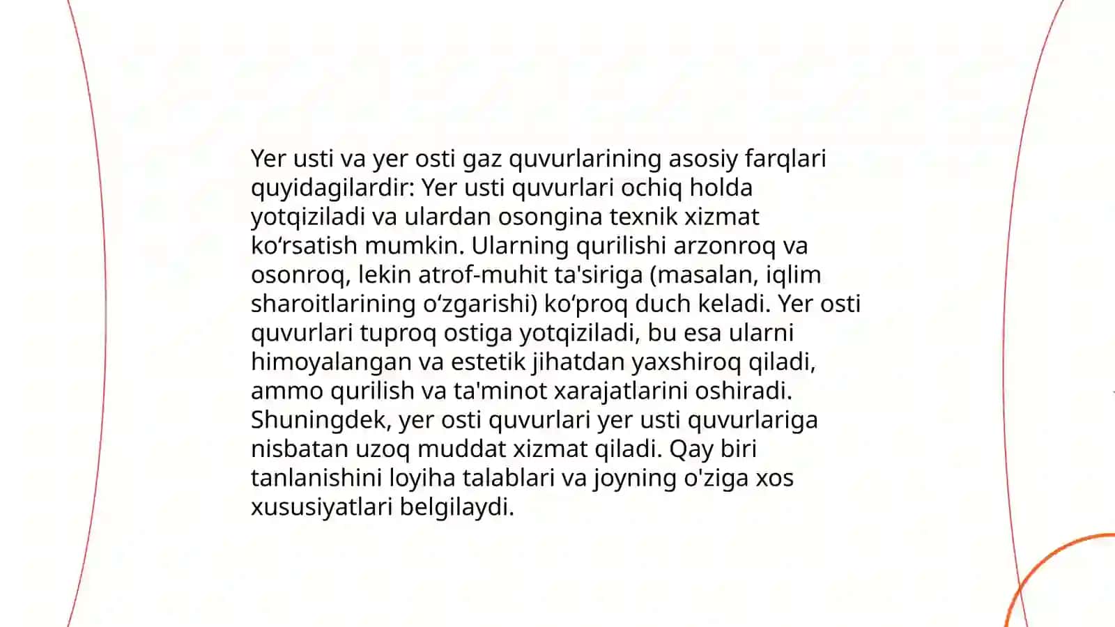 Yer osti va yer usti gaz quvurlari 4