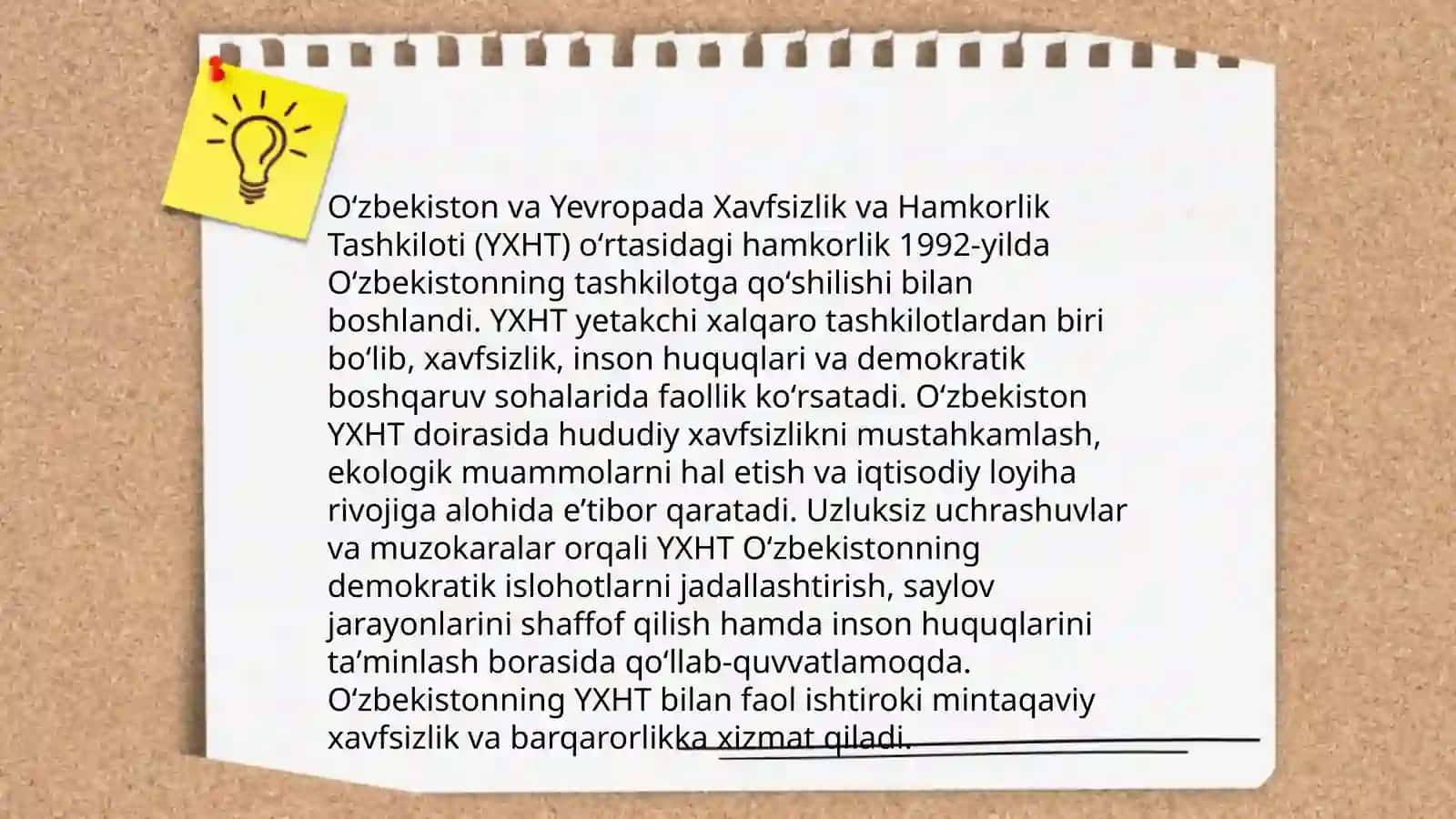 Oʻzbekistonning xalqaro tashkilotlar bilan hamkorlik aloqalari 4