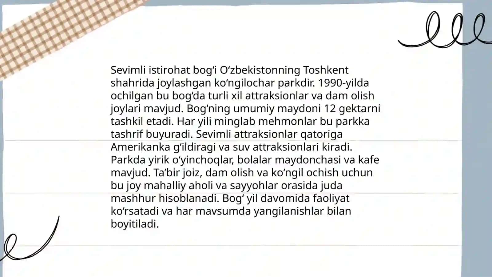 Mening ona shahrimdagi sevimli joyim 4