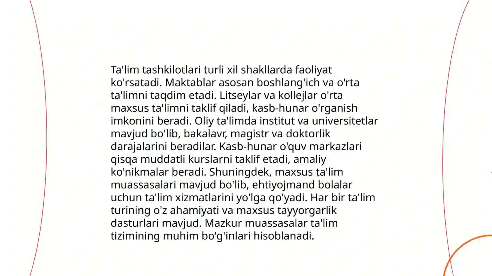 Ta'lim to'g'risida Qonun 4
