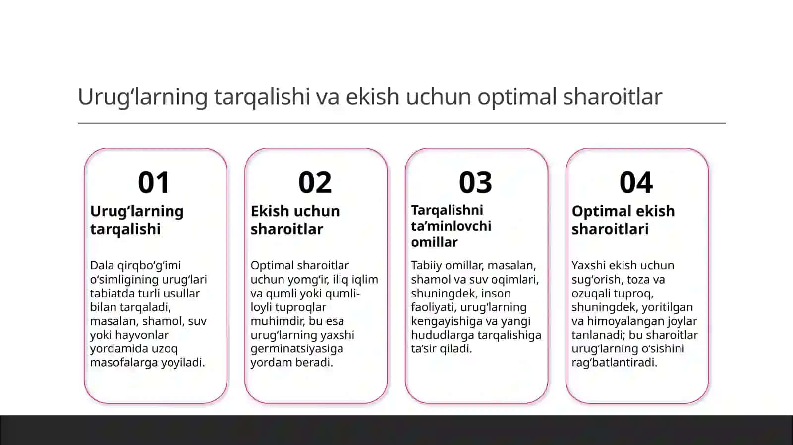 Dala qirqboʻgʻimi oʻsimligining urugʻchiligi 4