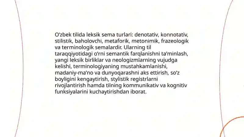 Oʻzbek tilida sema turlari va uning til taraqqiyotidagi oʻrni 4