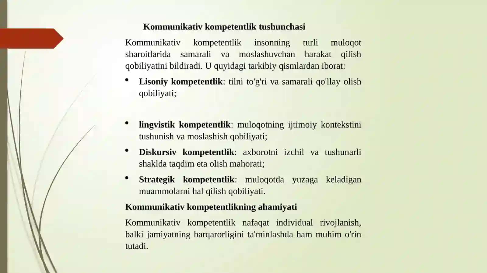 Kommunikativ tajriba 4