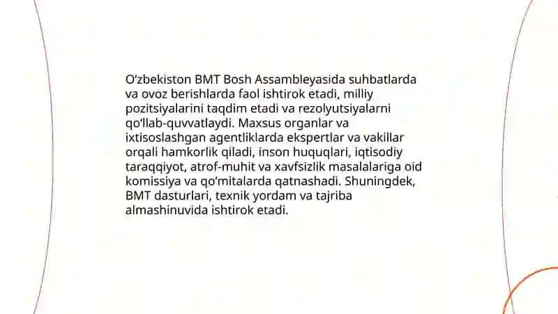 Oʻzbekiston va BMT aloqalar tarixi 4