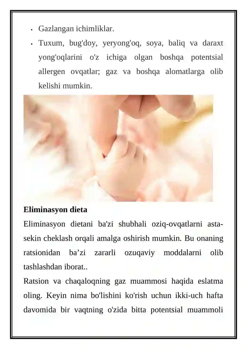 Emizuvchi ayollarning ovqatlanish ratsioni 4