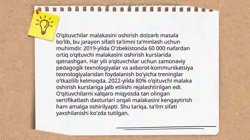 Ta’lim sifatini oshirish 4