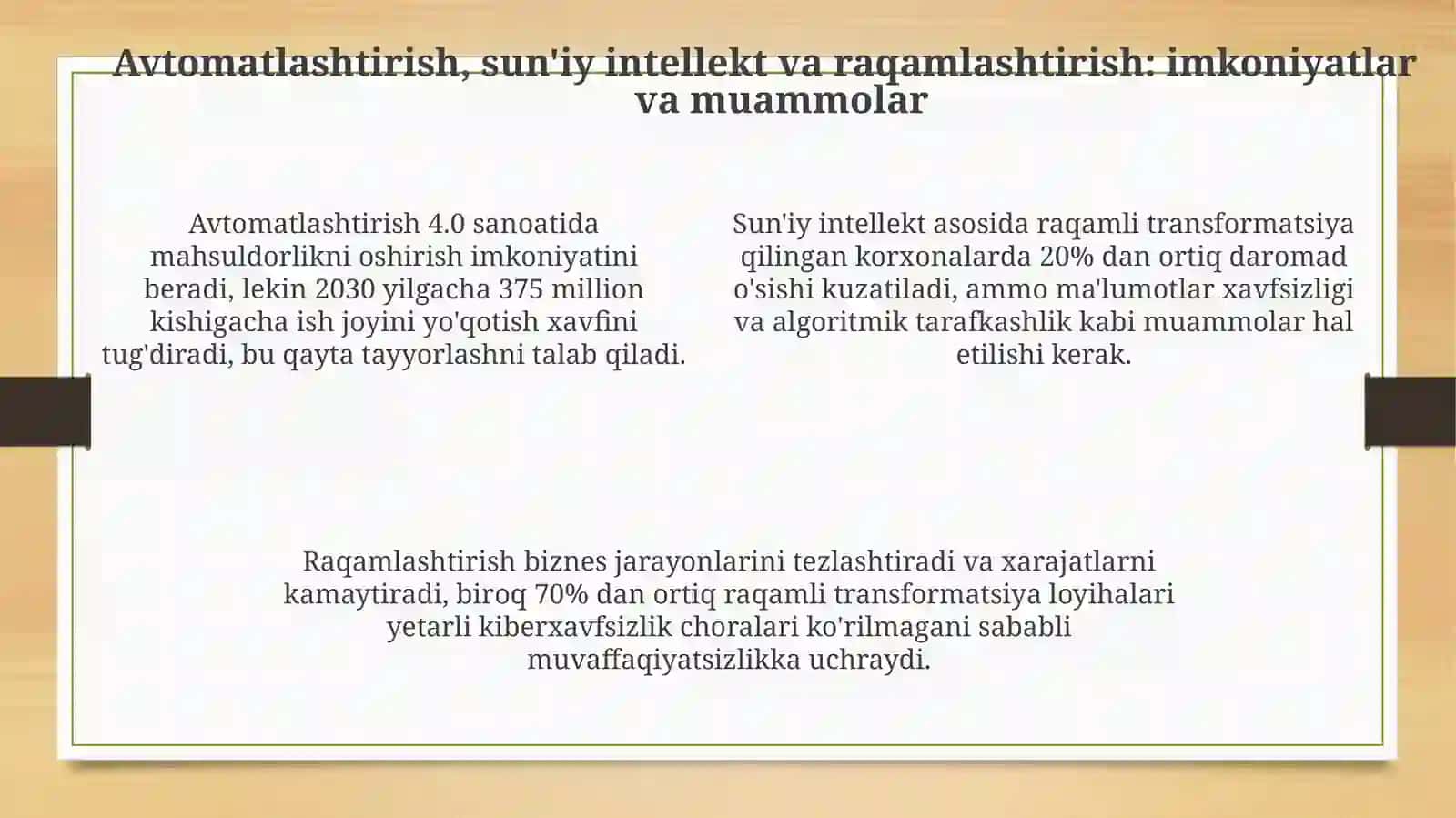 Texnikvositalarning rivojlanishtendensiyalari 4