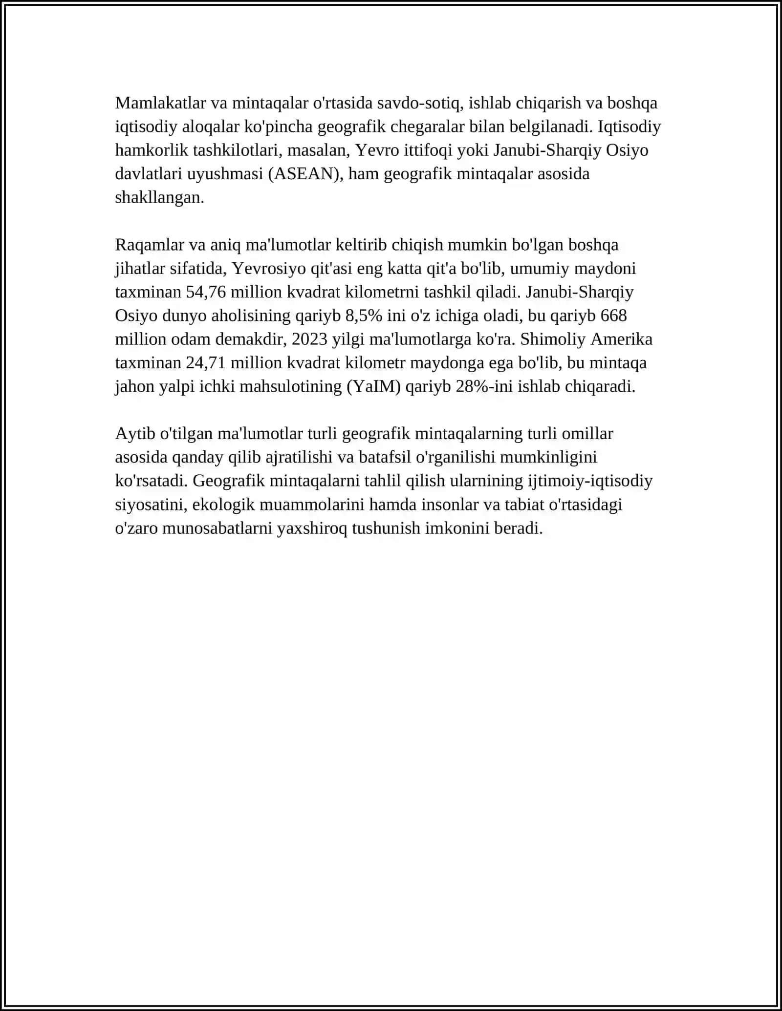 GEOGRAFIK MINTAQALAR VA ZONALAR 4