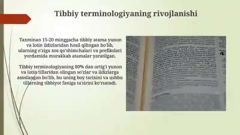 Tibbiy terminologiyaning xalqaroligi 4