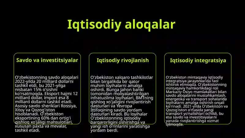 Xalqaro tashkilotlar va O'zbekiston 4