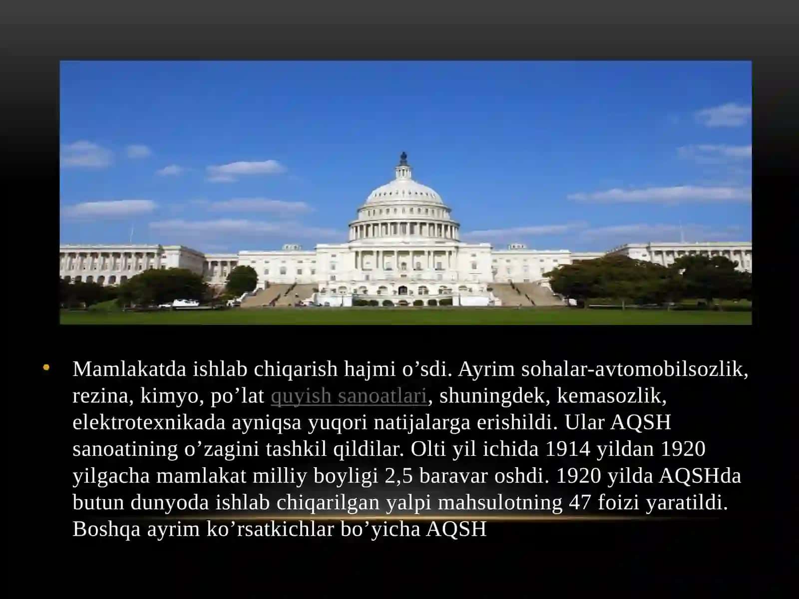 AQSHning birinchi jahon urushi dan keyingisiy tizimi 4
