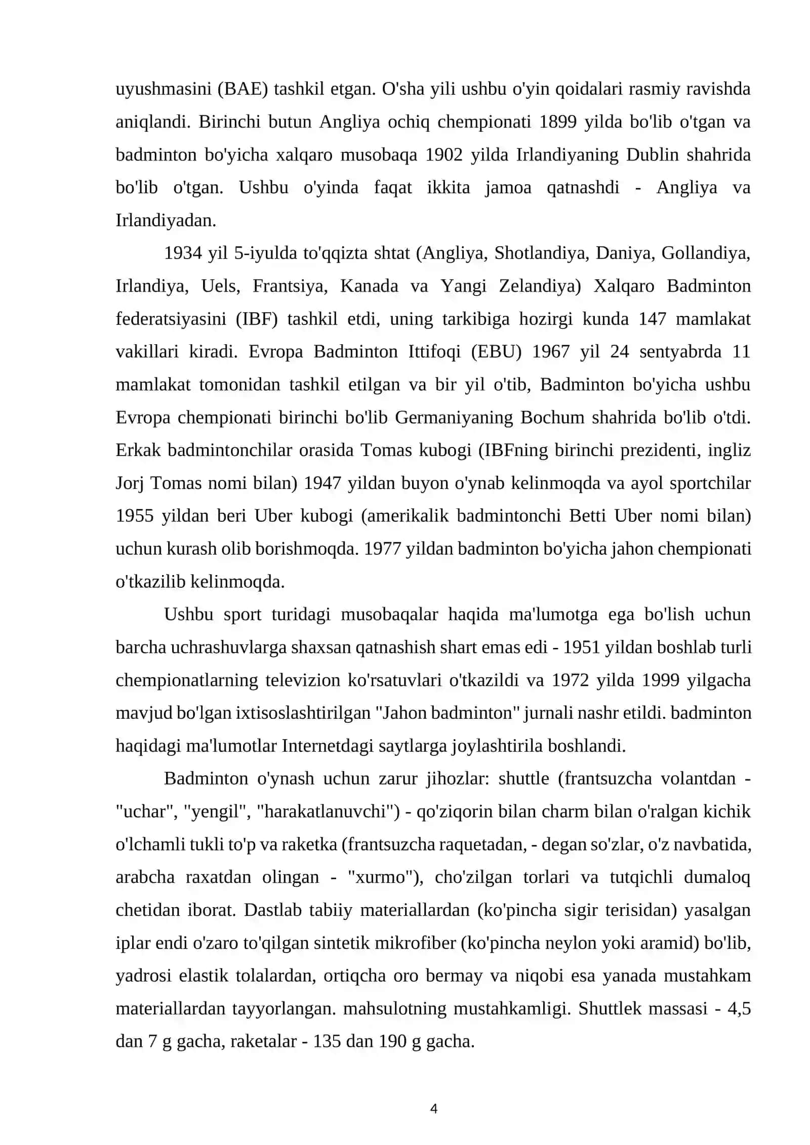 Badminton o‘yin texnikasi 4