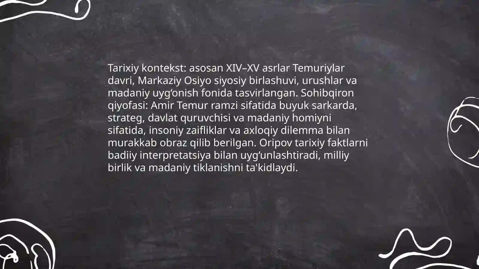 Abdulla Oripovning "Sohibqiron drammasi" 4