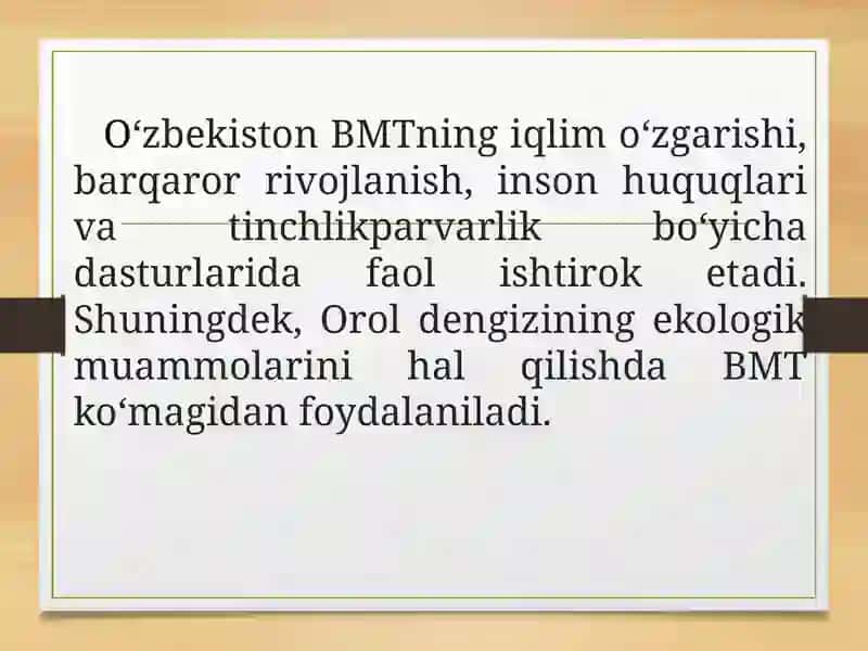 O‘zbekiston va xalqaro tashkilotlar 4