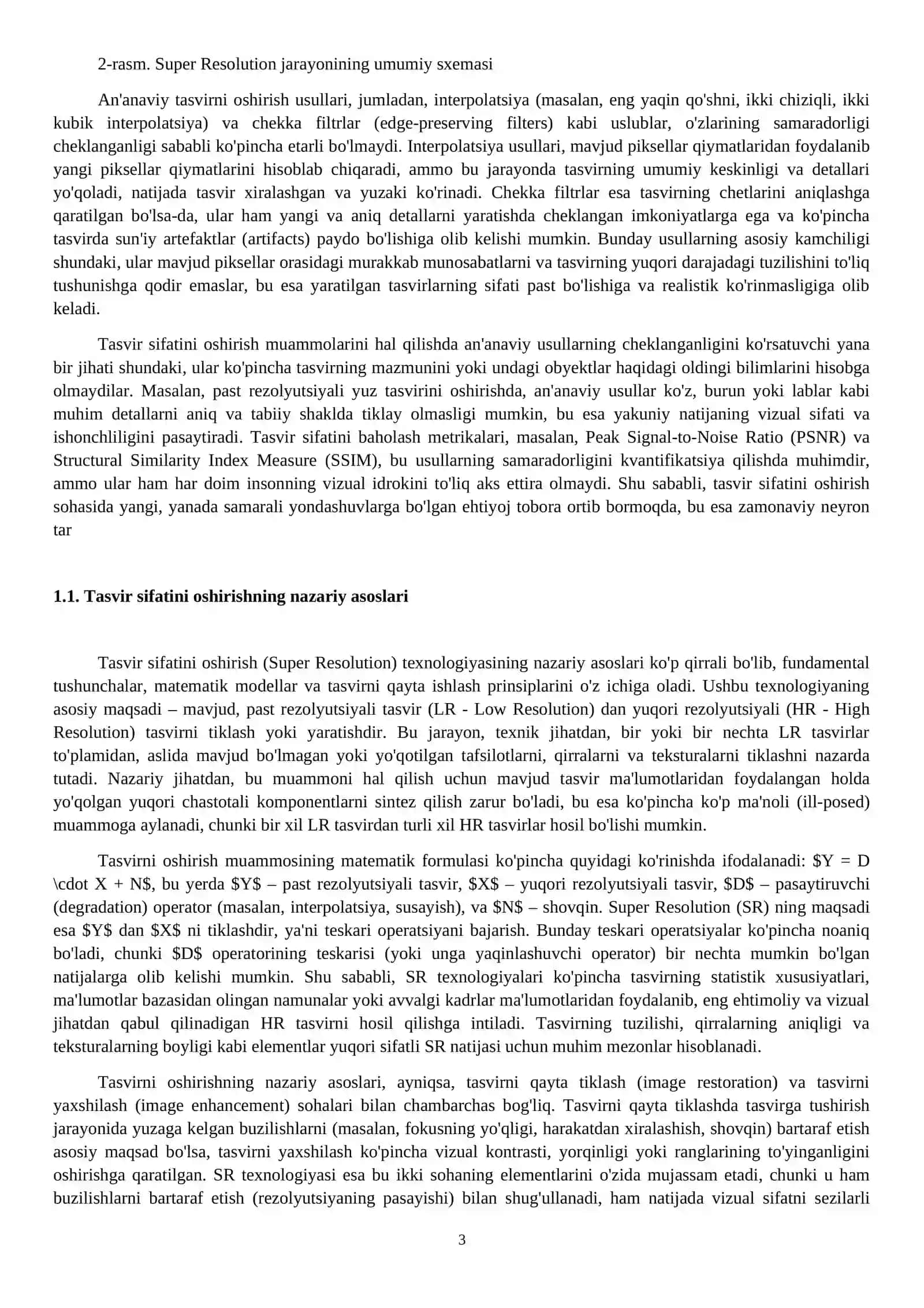 TASVIR SIFATINI OSHIRISHDA NEYRON TARMOQLARNING O'RNI (SUPER RESOLUTION TEXNOLOGIYASI) 4