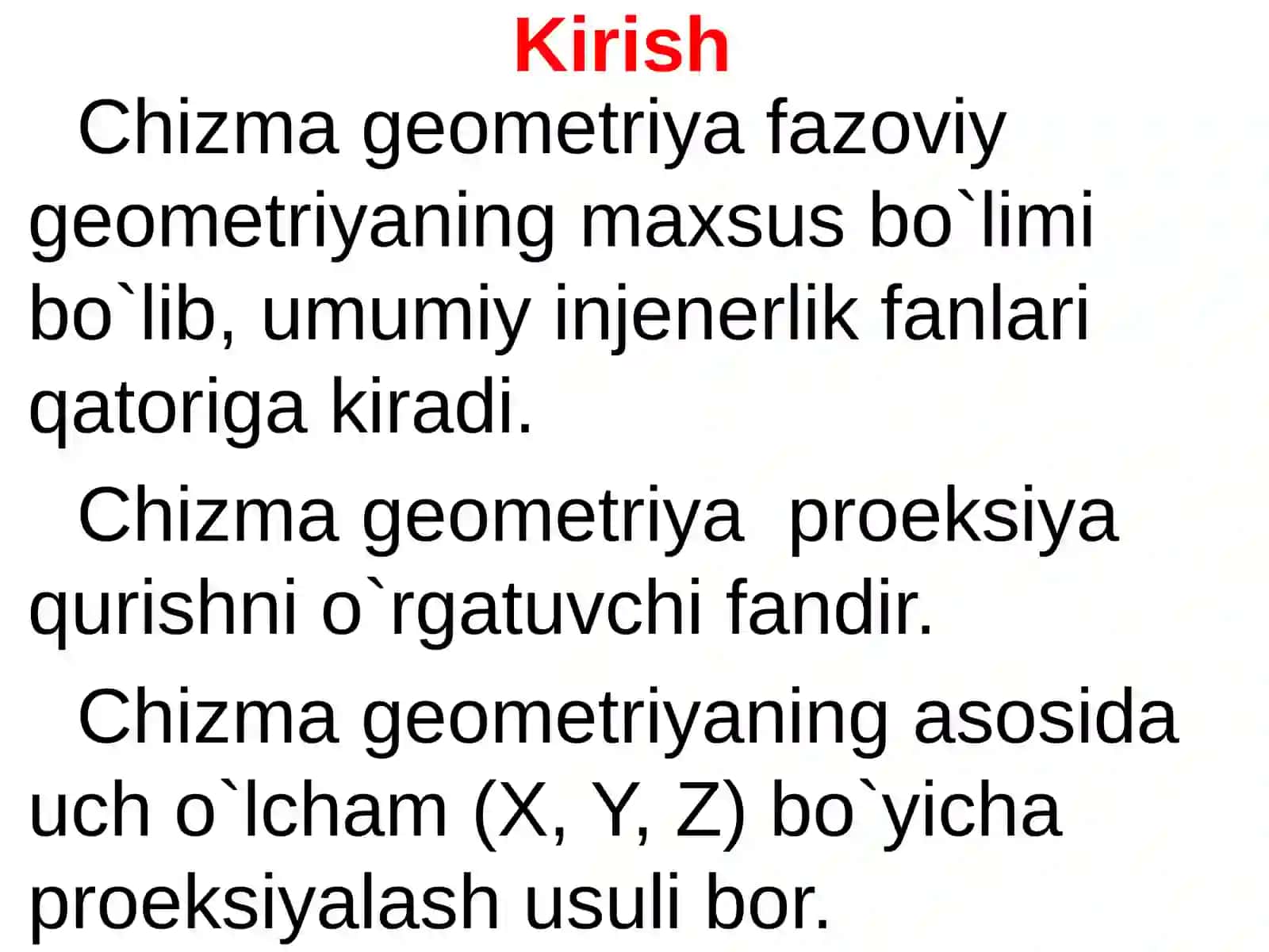 Muhandislik va kompyuter grafikasi 4