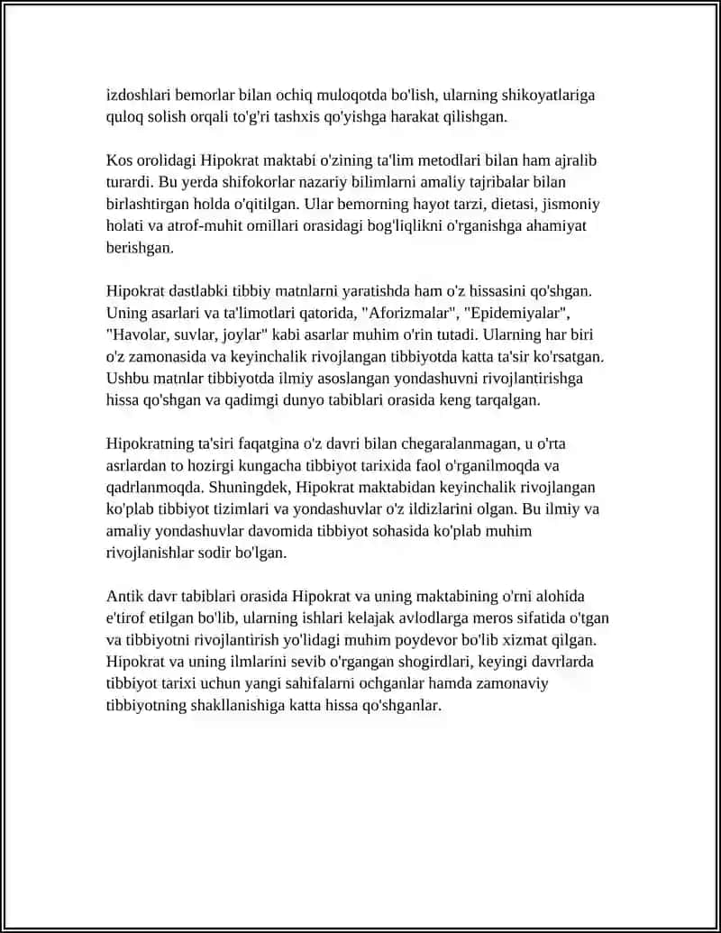 Hipokrat va Hipokrat maktabi 4