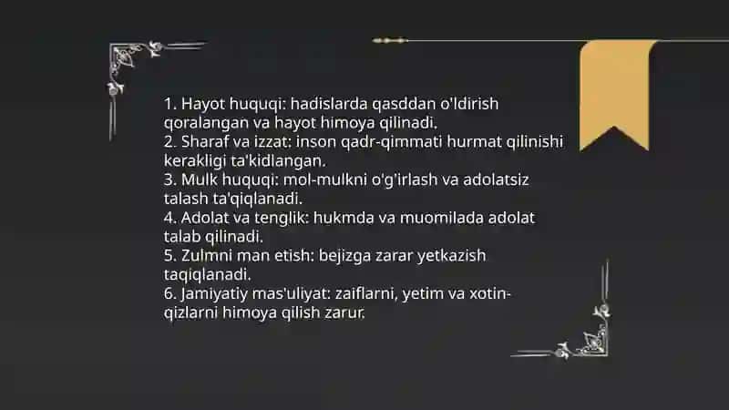 Islomda Inson Huquqlari 4