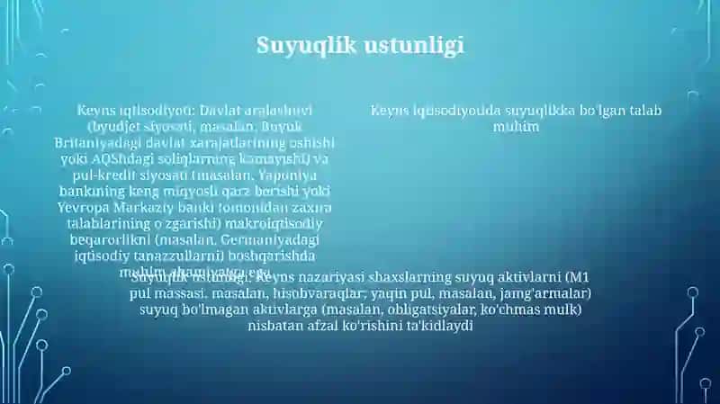 Keynschilik talimoti 4