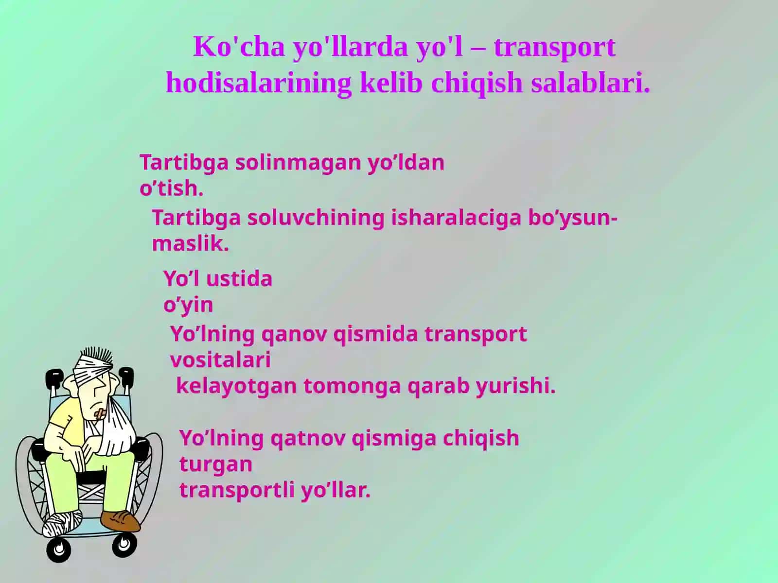 Yo’l belgilari 4