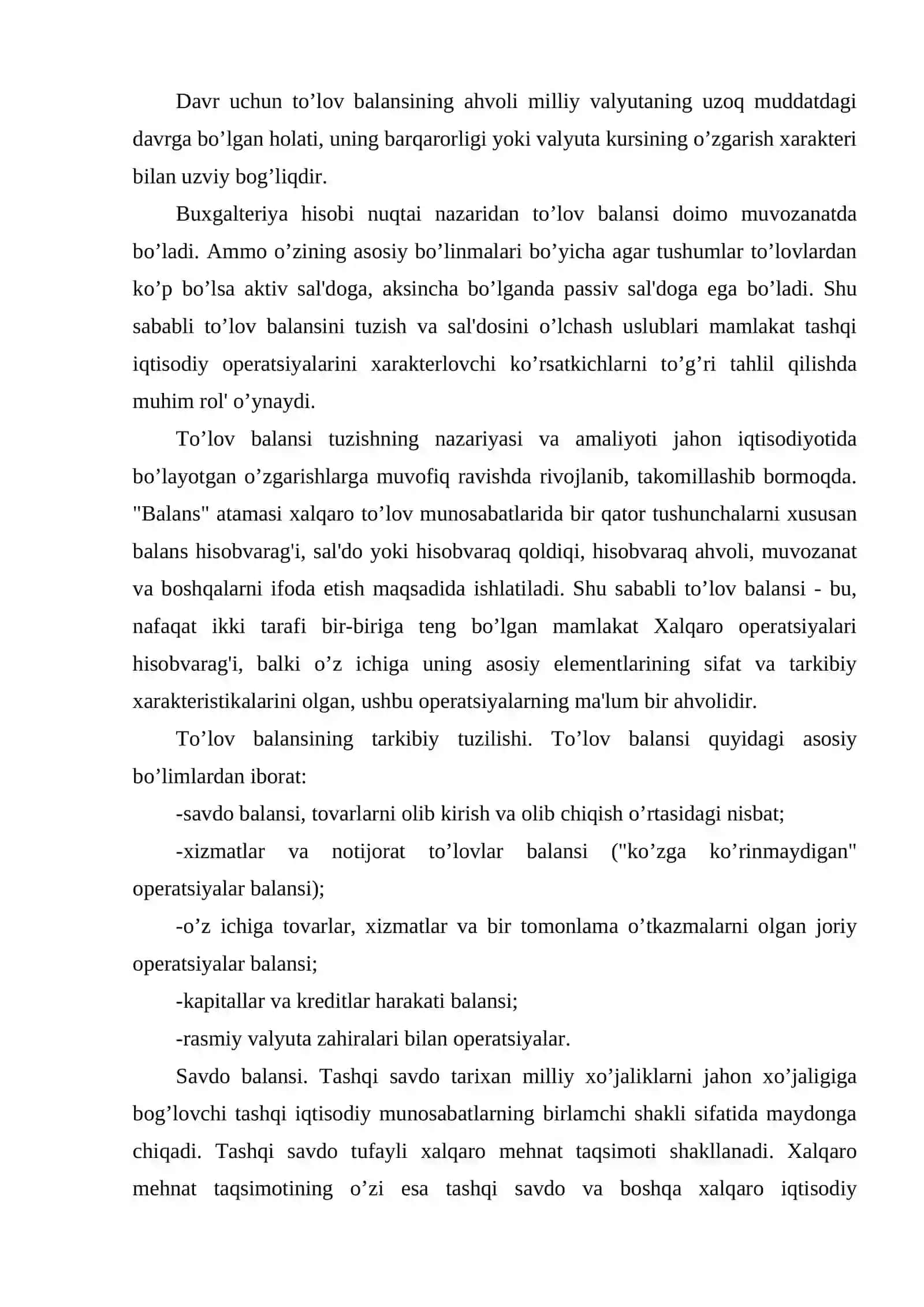 To’lov va hisob-kitob balanslari 4