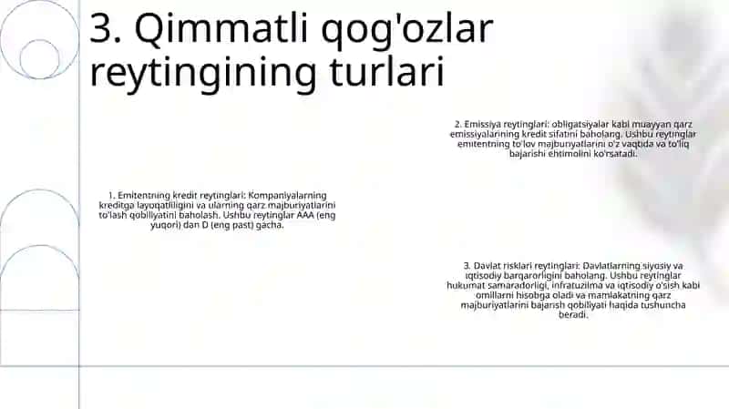 Qiimatli Qog'Ozlar Reytingi Va Indekslari 4