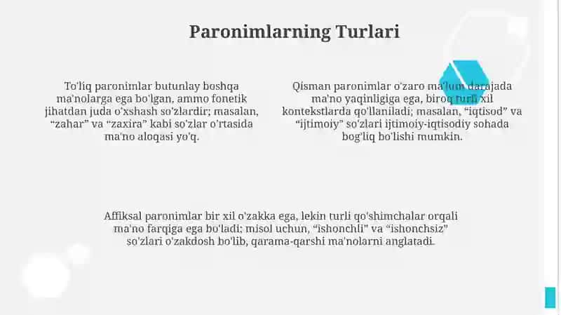 Paronimlar yozish 4