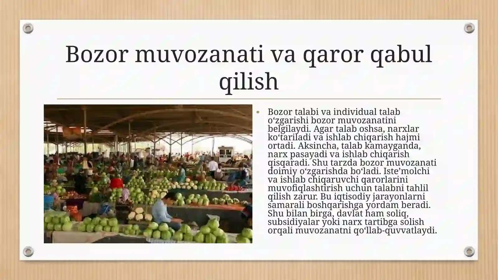 Individual va bozor talabi 4